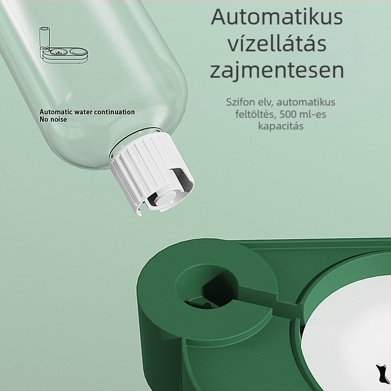 Macska automata etető, műanyag, Claw Cheep márka, IP licencelt