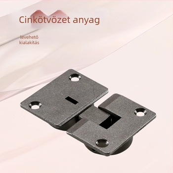 Longcharm négyzet alakú sík étkezőasztal-pánt — cink ötvözet, fel- és lefelé nyíló ajtókhoz, modern és egyszerű stílus