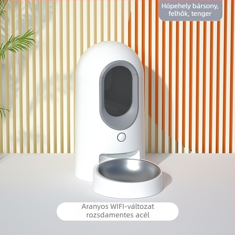 ME-W06 Okos automata etető állatok számára APP-vezérléssel, levehető, alkalmas kutyák és macskák számára, súly 2500 g