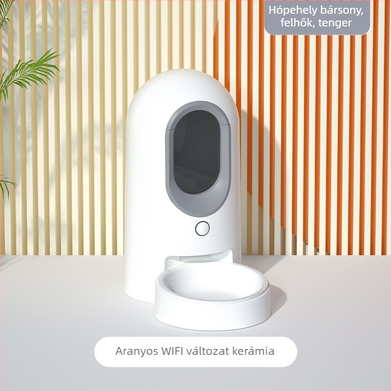 ME-W06 Okos automata etető állatok számára APP-vezérléssel, levehető, alkalmas kutyák és macskák számára, súly 2500 g