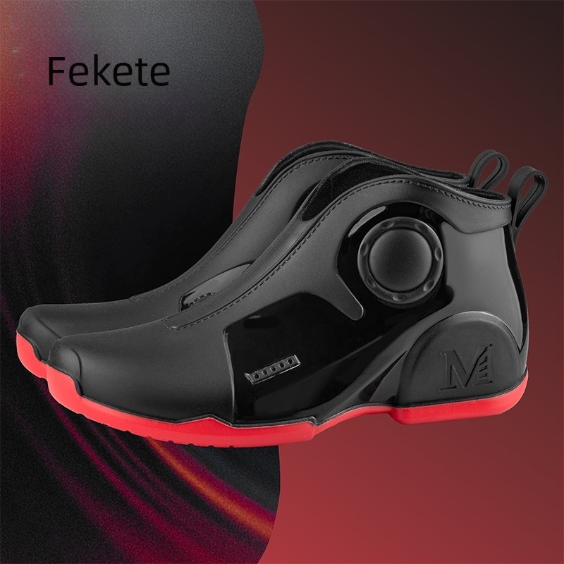 Esőcsizmák, unisex PVC rövid, vízálló, csúszásmentes, könnyű, PU talpbetét