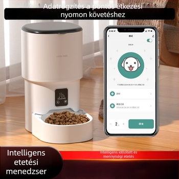 D0X automata macska etető, időzített adagok, okos Wi‑Fi, távoli vezérlés okostelefonról