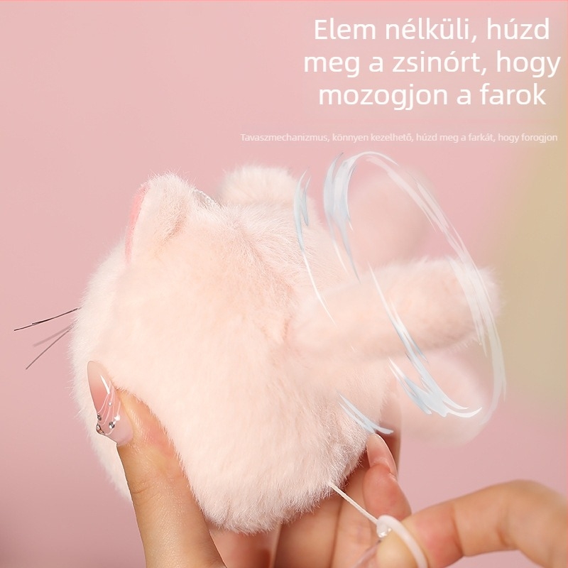 Lejier plüss baba – textil felület, PP gyapot töltés, többfunkciós játék, csomagolás: színes doboz és hálós zacskó