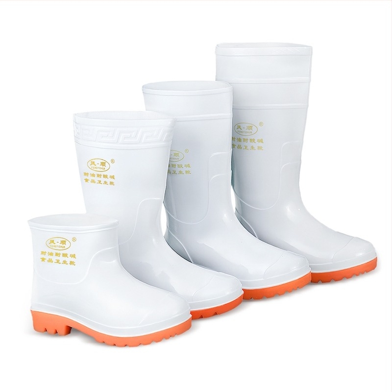 Élelmiszeripari higiénikus csizma, magas szárú, PVC felsőrész, csúszásmentes, olaj- és sav-bázis-ellenálló, vízálló