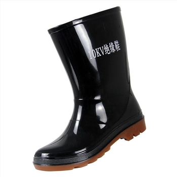 Esőcsizmák 10KV szigeteléssel, modell JX-10KV, felső PVC, talp PVC, magas szár