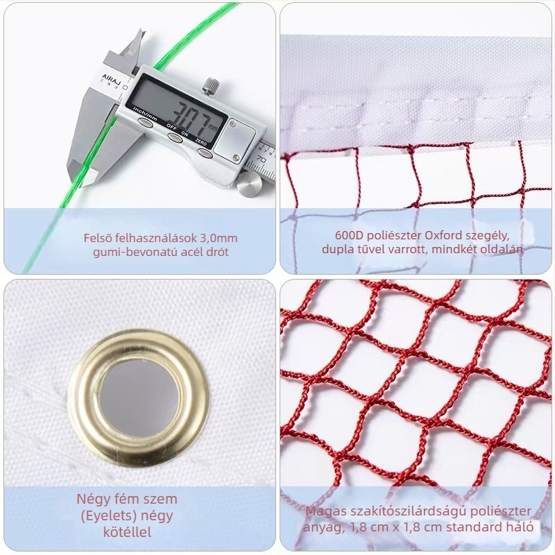 Badminton háló - Apus, nejlon/poliészter, asztaliteniszhez és badmintonhoz