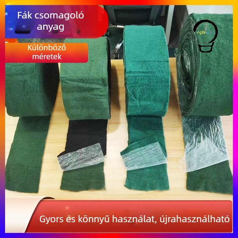 Kerti fák körbetekerésére szolgáló textil — bambusz anyag, hőszigetelés, nedvességmegtartás, kötél mellékelve