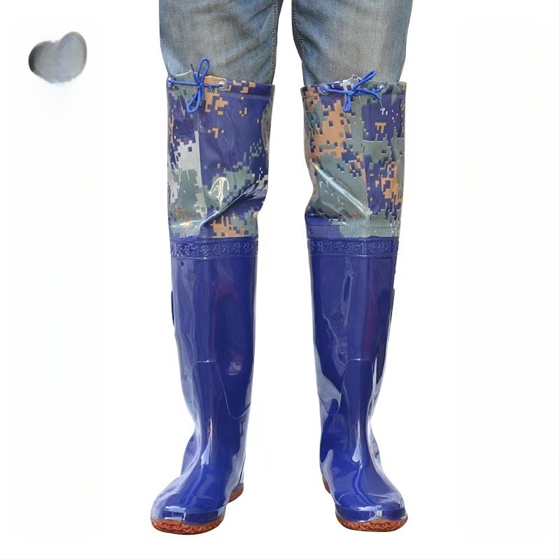 Uniszex PVC bakancs rizsföldekhez - vízálló, térdmagasságú, csúszásmentes talp, overshoe stílus