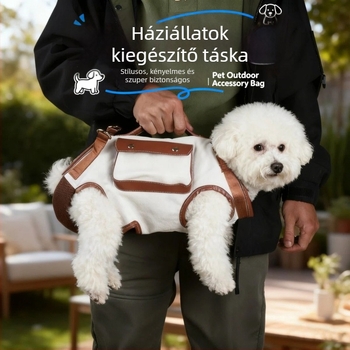 Baron Vászon Állat Szállító Hátizsák – Légáteresztő Hordozó Kutyáknak és Macskáknak