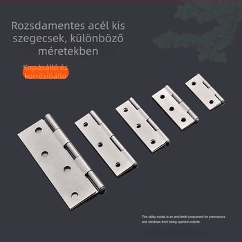 Szekrényajtó zsanér - vékony, rozsdamentes acél, felület drótos textúrával, Polo mud márka, modern minimalista stílus