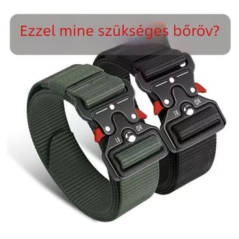 Nylon taktikai öv gyorskioldó csattal, városi stílus, műanyag csat