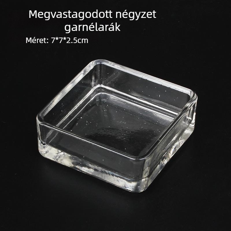 Üveg garnéla etetőedény akváriumhoz (anyag: más; automatikus etetés nélkül; márka nélküli)