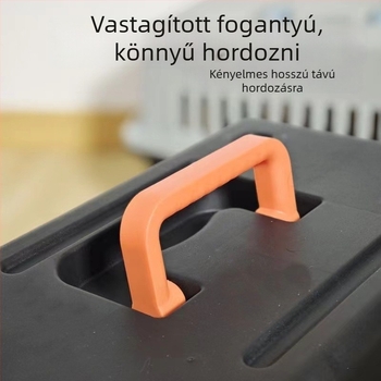 Állat hordozó táska, PP anyag, autóhoz rögzíthető, macskák és kutyák számára