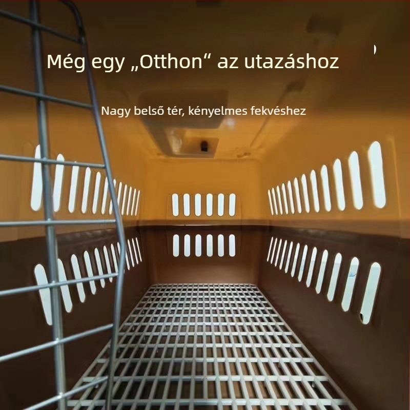Állat hordozó táska, PP anyag, autóhoz rögzíthető, macskák és kutyák számára