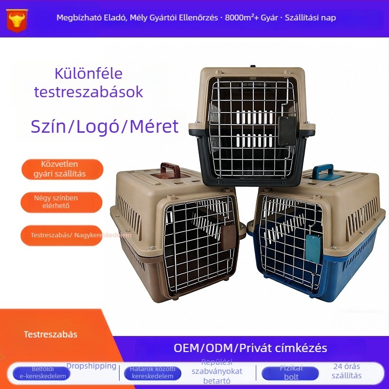 Utazó táska háziállatoknak (Anyag: PP; Kapacitás: 40; Termékszám: 044)