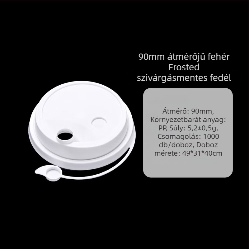 Egyszer használatos tejes tea pohár, matt átlátszó, PP műanyag injekciós formázással, logó nyomtatás lehetséges