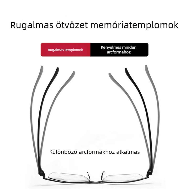 Donghai kristályos olvasószemüveg férfiaknak - vintage teljeskeret, fém keret, kényelmes, kopásálló, UV-védelem a szemeknek