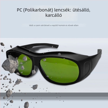 Védő szemüveg TC-YJ-2903, PC váz, lézersugár-védelem, lencse 1,5 mm, GB30863/EN207 szabvány