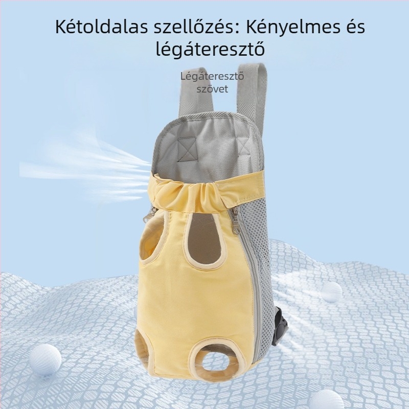 TailPets lélegző kisállat szállító hátizsák macskáknak és kistestű kutyáknak, mellkas pánttal, hordozható és kényelmes, 7 kg-ig