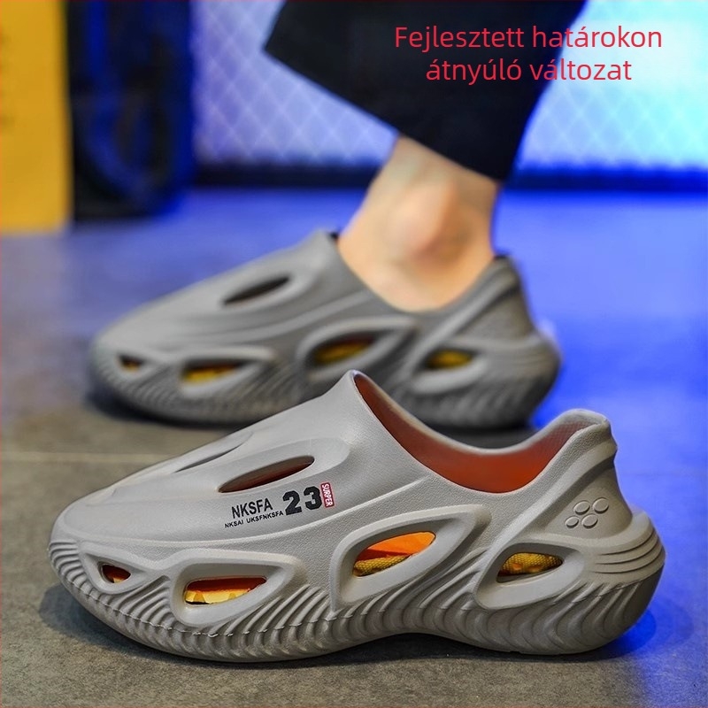 Férfi Crocs-stílusú szandálok, EVA felsőrésszel és EVA talppal, csúszásmentes, vastag talp, nyár 2025
