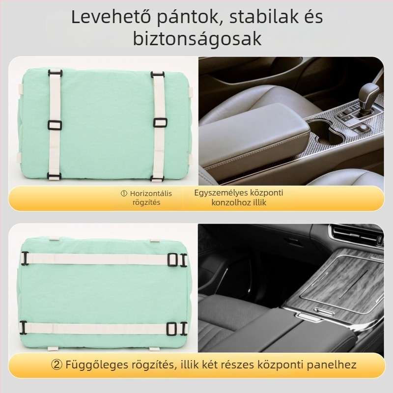 Autóba szerelt kutya szállító Leyoupai – Anyagok: 80T matt nylon; 120 g spray-kezelt gyapot; PP töltet; Eredet: Zhejiang