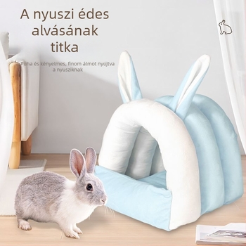 Téli plüssfészek kisállatoknak — nyúl, csincsilla, tengerimalac