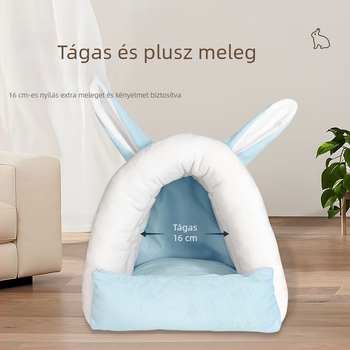 Téli plüssfészek kisállatoknak — nyúl, csincsilla, tengerimalac
