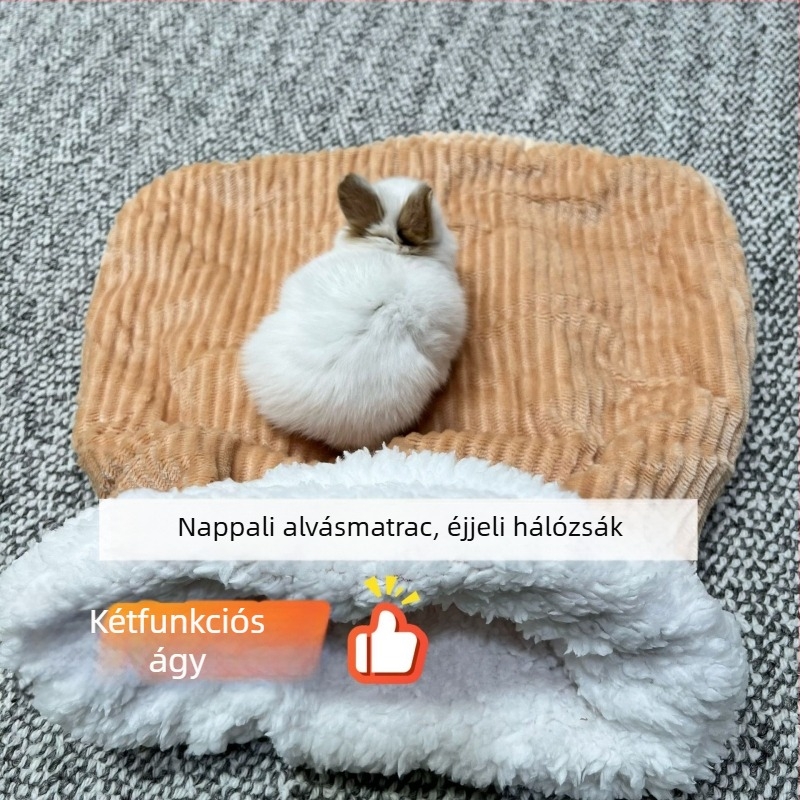 Nyuszi fészek alvó párna – téli melegség, vast párnázat | Termékkód: ZY1890, Márka: Egyéb, Anyag: Egyéb, Kategória: Kisállat fészek