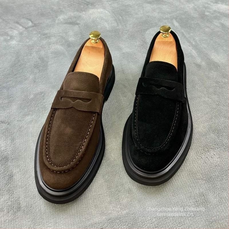 Férfi slip-on loaferok többanyagú felsőrésszel, lélegző, csúszásmentes talp, latex talpbetét, kompozit talp
