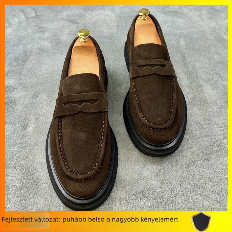 Férfi slip-on loaferok többanyagú felsőrésszel, lélegző, csúszásmentes talp, latex talpbetét, kompozit talp
