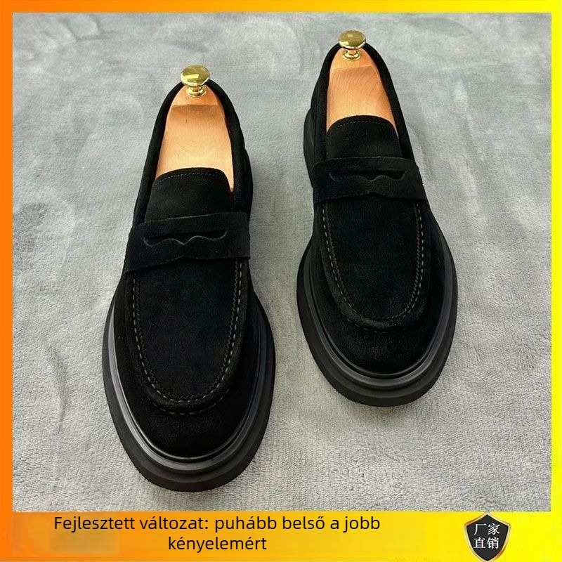 Férfi slip-on loaferok többanyagú felsőrésszel, lélegző, csúszásmentes talp, latex talpbetét, kompozit talp