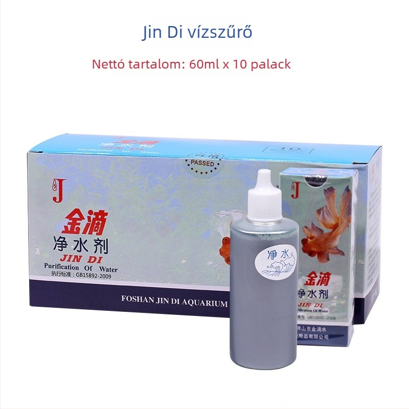Gold Drops Akváriumi víztisztító szer, sterilizálás és klórmentesítés, akváriumi berendezés, 1 kg