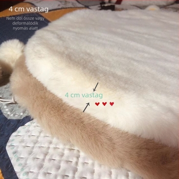 Macska kör alakú fészek párna, vászon anyagból, őszi-téli meleg, géppel mosható