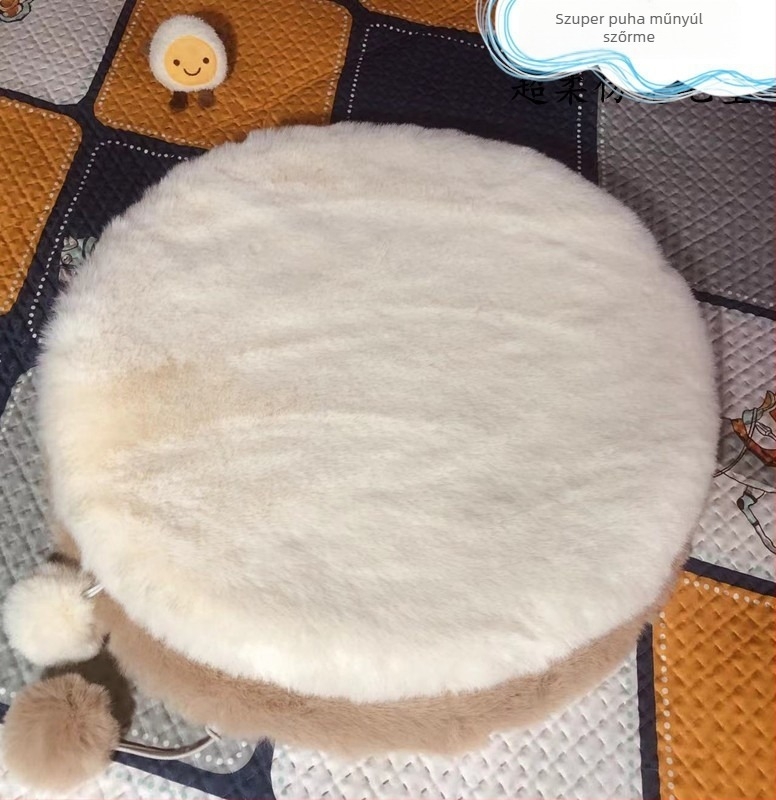 Macska kör alakú fészek párna, vászon anyagból, őszi-téli meleg, géppel mosható