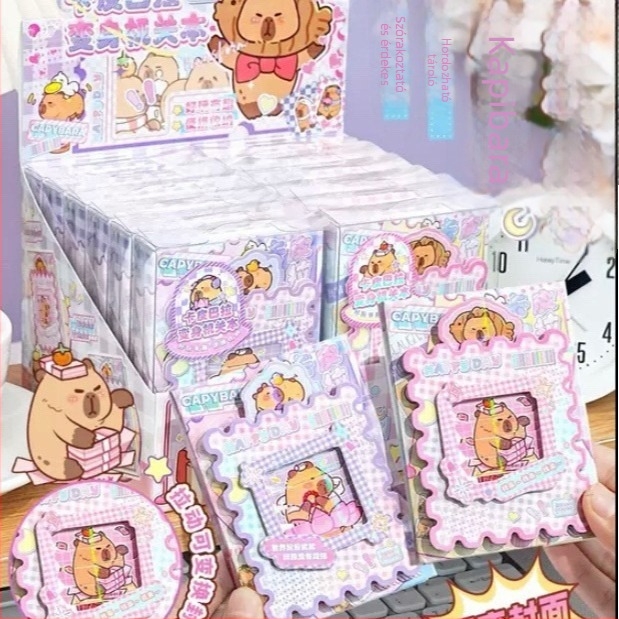 Zi yi — Capibara karikatúra Gashapon mechanizmus jegyzetfüzet, spirálkötés, 50–100 oldal