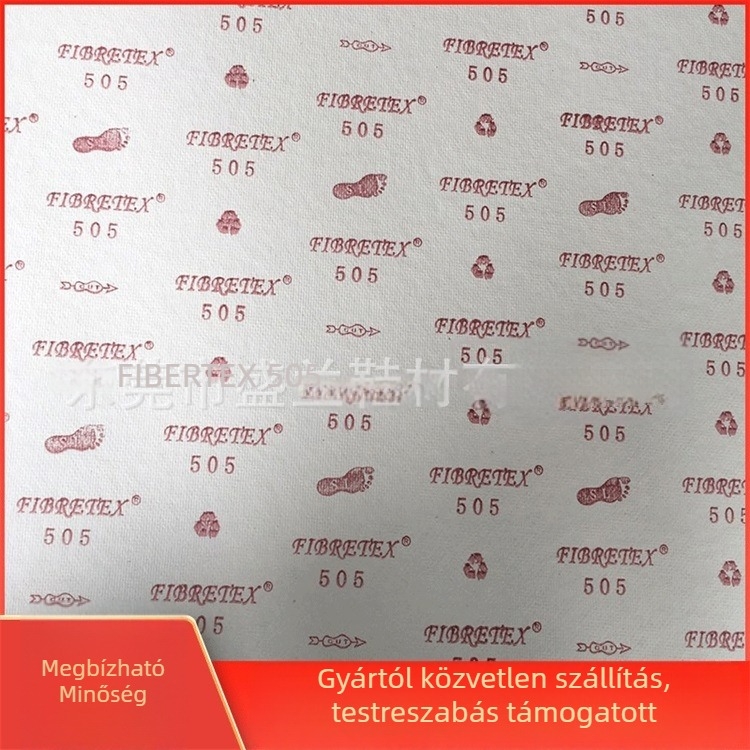 Vízálló cipőanyag középtalp lemez, modell 505, stílus FIBRETEX505, anyag: papír és fa pulpa, alkalmas sportcipőkhez, bőr cipőkhöz, csizmákhoz, papucsokhoz, hétköznapi és munkacipőkhöz