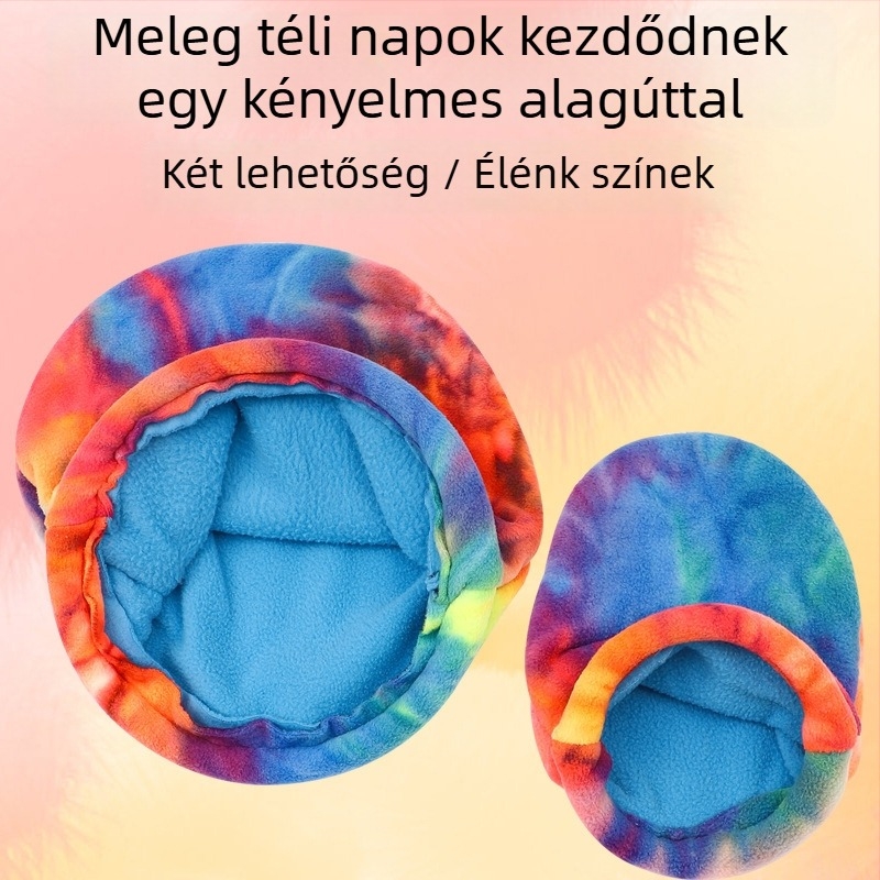 Vastag meleg pamut alvófészek kisállatok számára: hörcsög, csincsilla, tengerimalac és nyúl