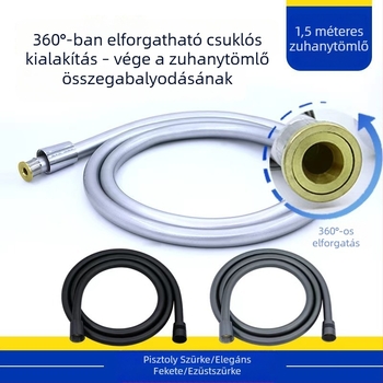 PVC univerzális forgó robbanásbiztos zuhanyvezeték, zuhanyfejjel