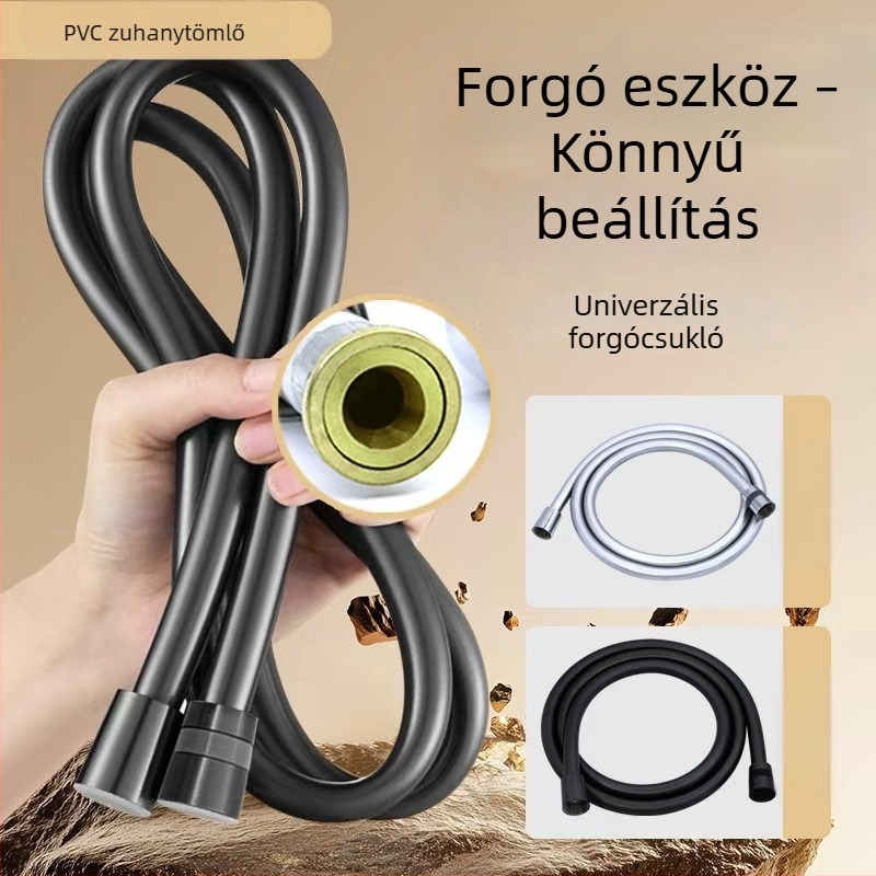PVC univerzális forgó robbanásbiztos zuhanyvezeték, zuhanyfejjel