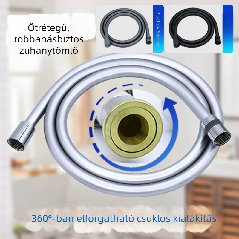 PVC univerzális forgó robbanásbiztos zuhanyvezeték, zuhanyfejjel