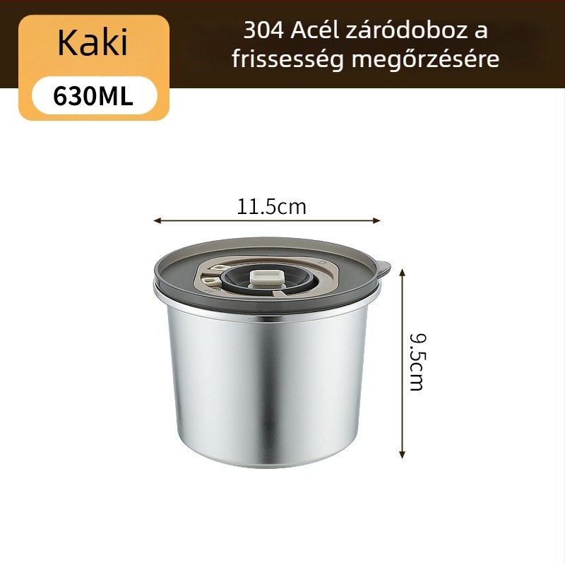 304 rozsdamentes acél ebédes doboz, kerek, 800–1000 ml kapacitás, hordozható és zárható