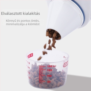 Pet Baihui állateledel-tároló edény, 2.0L, élelmiszer-minőségű PP, licencelhető magáncímke
