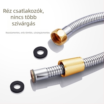 Zhongyu 304 rozsdamentes acél anti-tekeredés, többrétegű vastított zuhanycső fejjel, modell 35002