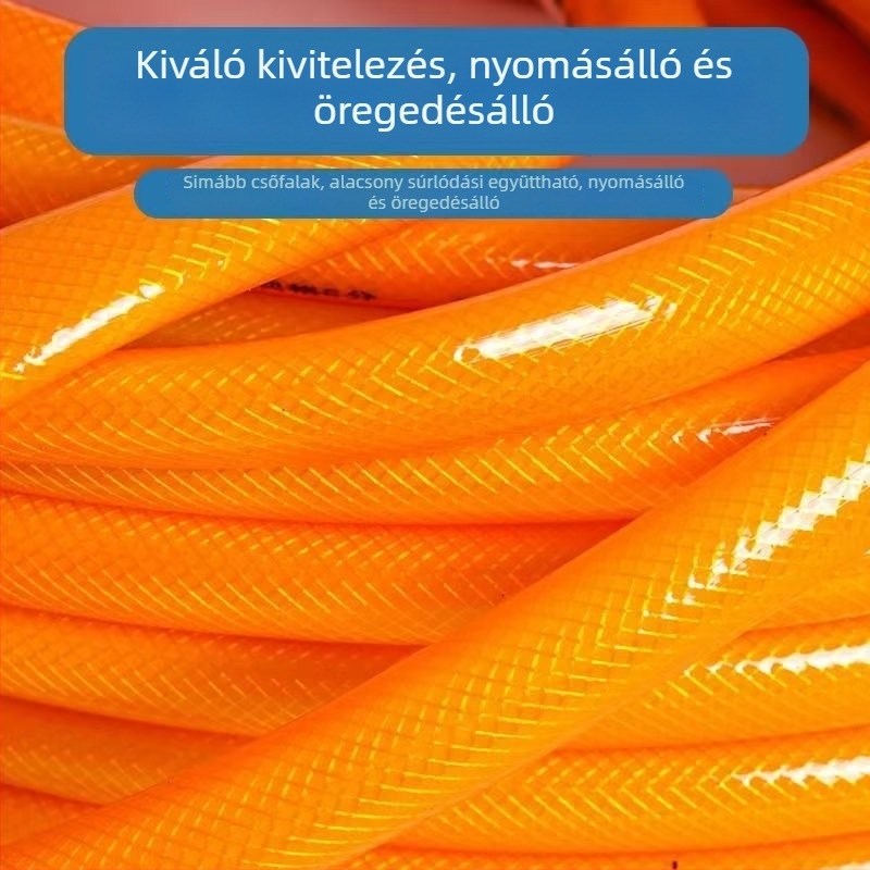 Vízcső - PVC, fagymentes, napálló, robbanásálló; háztartási használatra, autómosáshoz és zöldség öntözéséhez; CE tanúsítvány