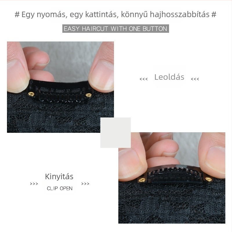 Valódi hajból készült toppers a korona területére, volumenpárnázattal, varrat nélküli, láthatatlan, hosszú hajhoz