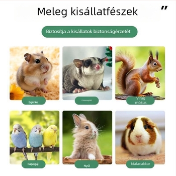 Hamster téli meleg fészek – pamutból, kör alakú, beltéri használatra, vízálló, rajzfilm stílusú