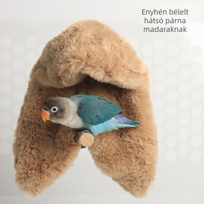 Papagájfészek – Téli meleg takaró és szigetelő párna, pamutfészek háziállatoknak; Anyag: Textil; Származás: Qufu; Márka: Aoyi; Kategória: Kisállat fészek