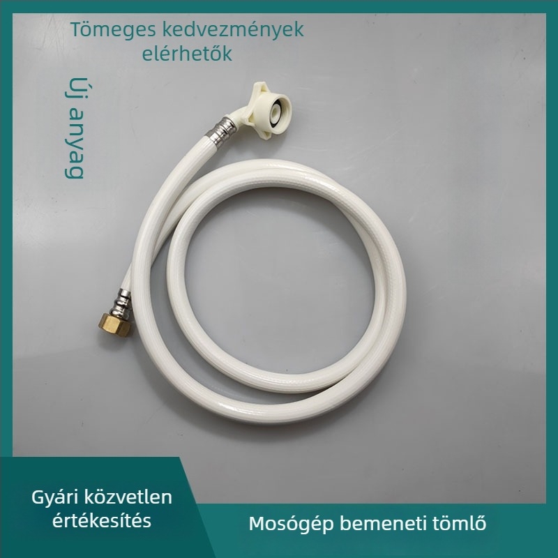 Mosógép vízellátó tömlő, univerzális, PVC, hosszúság 1,5 m vagy 2 m