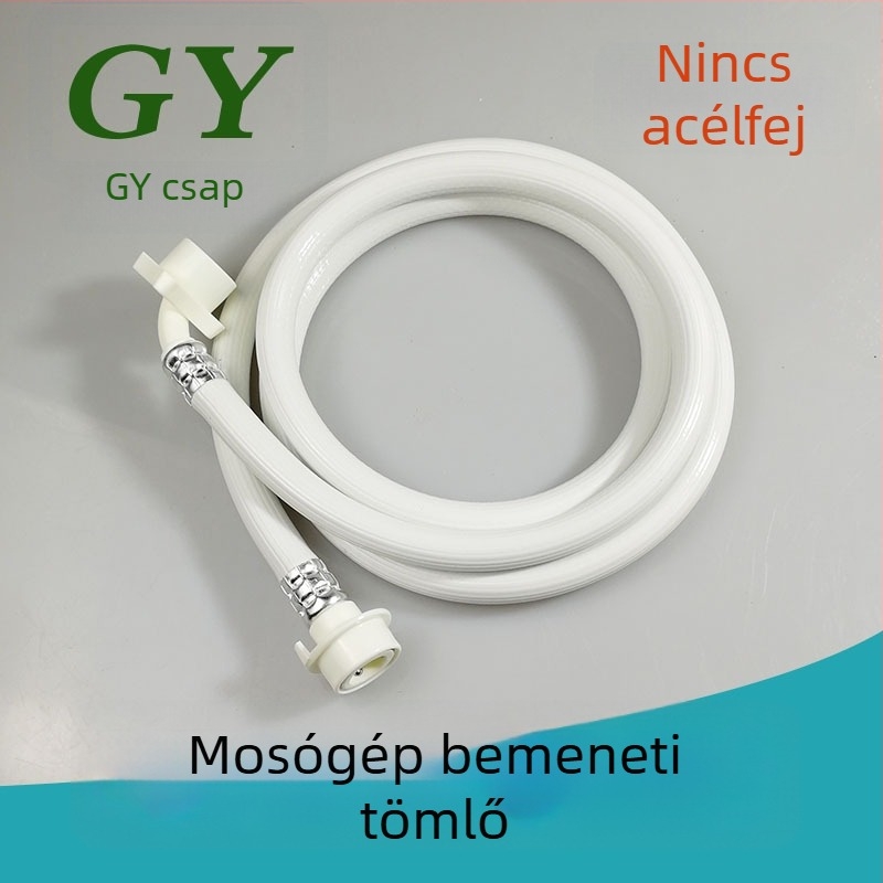 Mosógép vízellátó tömlő, univerzális, PVC, hosszúság 1,5 m vagy 2 m