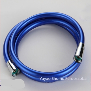 PVC zuhanycső permetezőfejjel, 1,5–2 m hosszú, ezüstszürke szín